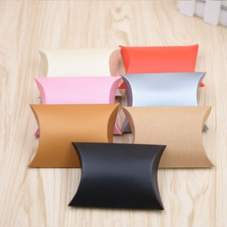 10pcs/set Kraft Paper Pillow Shaped Candy Box (1)
