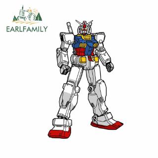 EARLFAMILY 13cm x 8.3cm For Gundam Car Stickers And Decals Waterproof Occlusion Scratch Motorcycle Vinyl Personality Decal