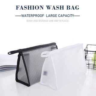 Cosmetic Bag Travel Pouch Wash Mesh Bag Make up Organizer Storage Bag Waterproof Net Makeup Pouch