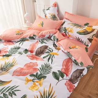 Cute Cartoon Style Four-piece Single Dormitory Bed Sheet Quilt Cover Small Fresh Bedding Three-piece