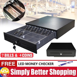☢┅☁Metal Cash Register Drawer Cash Tray Checker Money Drawer Box With Lock and Key