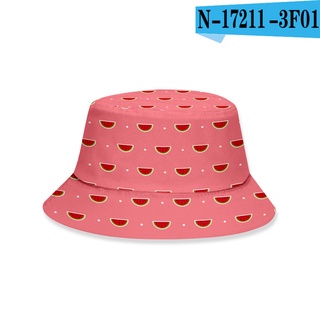 2021Hat Female Korean Fisherman Hat Student Couple Bucket Hat Sun Hat Trendy New Fruit Printed Suppo