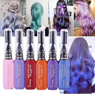 13 Colors One-off Hair Color Dye Disposable Hair Dye One-time Hair Dye Crayons Mascara Washable DIY Hair Dye Pen Brush Cream Salon