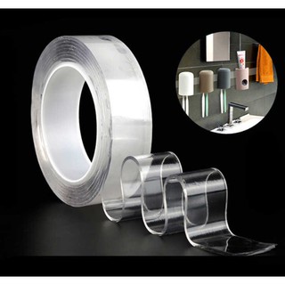 QJOQ.PH | Multipurpose Nano Double-Sided Adhesive Transparent Tape 1m | 3m | 5m Traceless