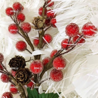 ❀❦Christmas flower/decor/pine cone/cherry/sugar,christmas tree,garland,DIY,BINLU