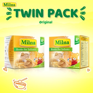 ▬♈㍿MILNA Baby Biscuit Twin Pack Original 2 x 120g