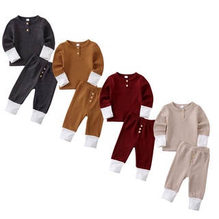 Baby clothingNew Toddler Baby Girl Boy Clothes Knitted Tops T-Shirt Leggings Pants Outfits Set