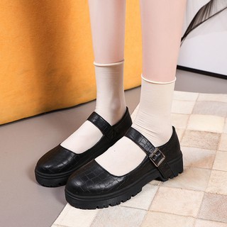 Mori girl spring and autumn new 2020 Japanese small leather shoes for female students all-match Mary Jane black round toe single jk uniform