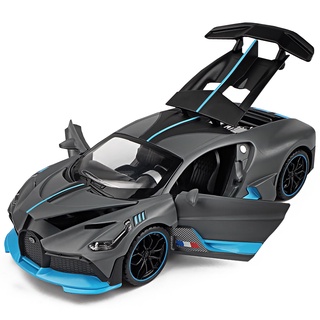 ┅1:32 Bugatti Divo Racing Model Alloy Car Sound And Light Pull Back Boy Sports Car Toy Car Simulatio