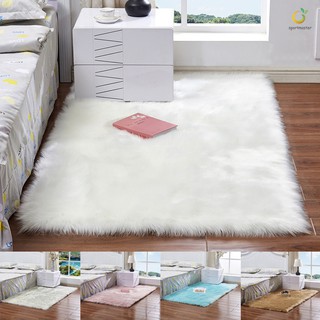 Faux Wool Sofa Carpet Mat Whole Wool Cushion Living Room Bedroom Long Plush Blanket Baby Nursery Chi