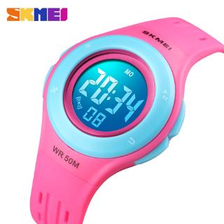 SKMEI Children Watch Girls LED Digital Sports Watches Plastic Kids Alarm Date Casual Watch