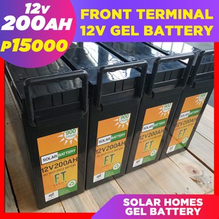 Solar Battery Gel Battery Deep Cycle FT Front Terminal Battery 12V 200AH 12V 100AH (1)