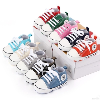 Newborn Baby Fashion Cute Canvas Shoes Kid Soft Sole Non-slip Shoes Sneakers