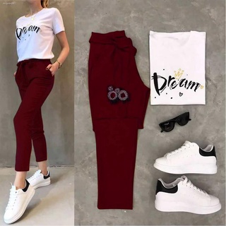 ✕ↂkorean terno white blouse+pants women(BVQ)