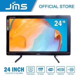 JMS LED-2668S 24" Inch Screen Super Slim with Glass LED TV 26 24