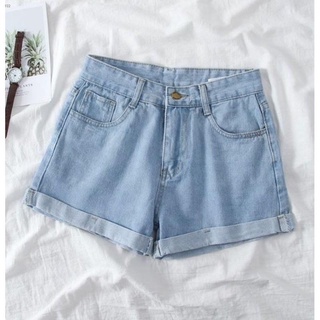 Ang bagong✵●Sexy high-waisted denim shorts maong jeans loose Korean style hot summer beach