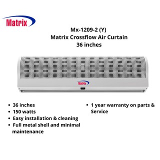 Matrix Mx-1209X-2(Y) Matrix Crossflow Air Curtain 36 inches