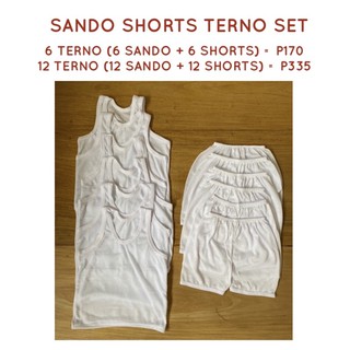 6/12 Sando Shorts Terno Newborn