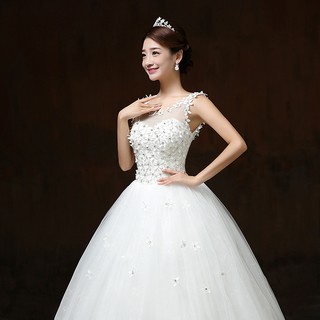 New Bride Wedding Dress Fashion Women White Luxury Lace Maxi Dresses yVG8