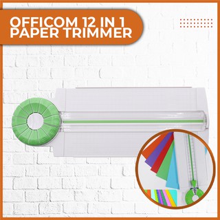 Officom 12 in 1 Portable Paper Trimmer (12 Cut in 1 Paper Cutter)