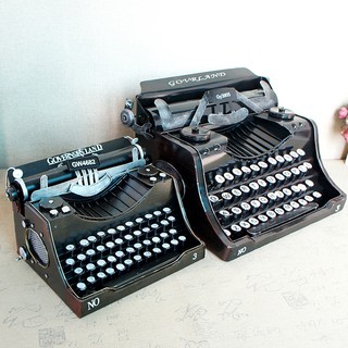 Retro vintage typewriters English non-Chinese props model handmade bar decorations