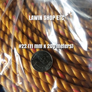 Rope no. 22 (11mm x 200 meters) Polyethylene Rope / Tali sa hayop / Tali sa bangka