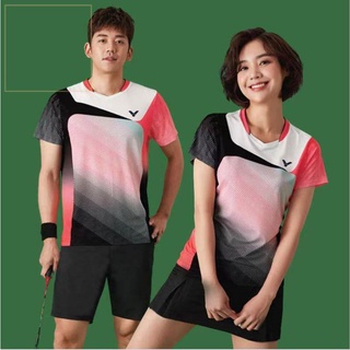 【Available】☇❡Victor Badminton tennis sports t shirt Men