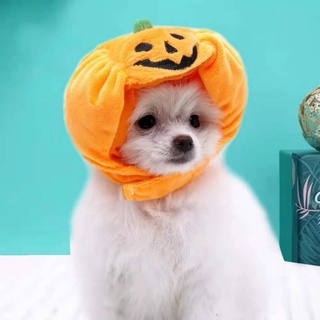 Cute Pet Hat Halloween Pumpkin Pet Dog Cat Hat Dress Up Headdress Small Dog Cat Cosplay Costume Decorative Hat Pet Accessoires (2)