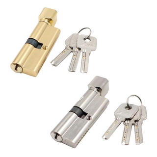 YIN 1Set Door Cylinder Lock Anti-theft Entrance Metal Door Lock with 3 Keys for Home