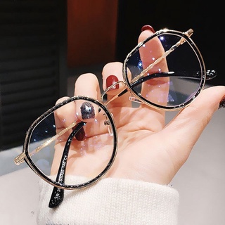 Anti-Blue Anti-Radiation Glasses Metal Frame Women Eyeglasses Fashion