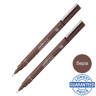 Uni Pin Fine Line Drawing Pen Sepia