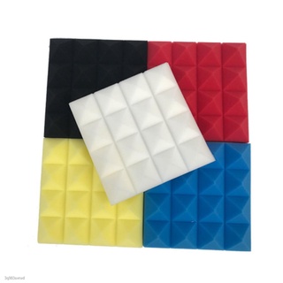 ❇ஐ▣LP❀6Pcs 25x25x5cm Pyramid Studio Acoustic Panel Tile Soundproof Foam Cushion Pad-Sound-absorbing