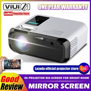 VIUIO E500S 4K Projector 3000 Lumens 1080P Full HD Android WiFi Mini Projectors Connect Phone Laptop