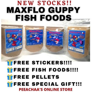 ✾✐✑Maxflo Guppy Fish Food Crumble and Fry Mash with freebies and Premium brand also availablefish aq