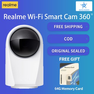 Realme Wi-Fi Smart Cam 360° Microsd Card 128GB Max USB Cable Wall Mounting Accessory
