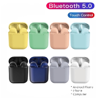 TWS Bluetooth Earphone TWS i12 Wireless HiFi Colorful Headphone Earbuds Earpod Sports Headsets Phone