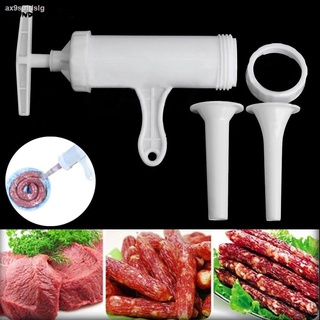 COD Kitchen Plastic Manual Meat Sausage Filler Stuffer Funnel Salami Maker Machine