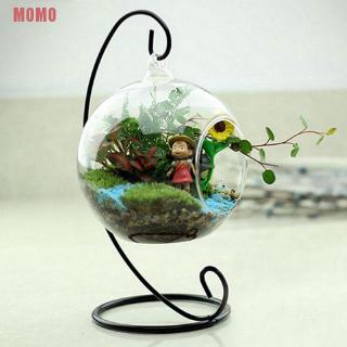 MOMO 1X 23cm 9" Iron Plant Stand Holder for Clear Glass Hanging Vase Home Decor