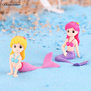 【COD】Shimei ❀ DIY Mermaid Mini Model Figurine Miniature Fairy Garden Aquarium Decor