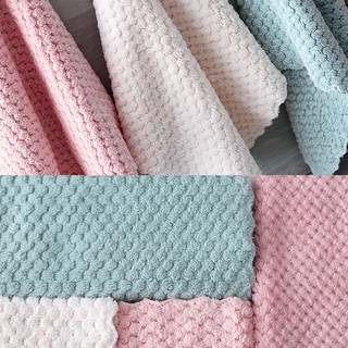 HW Kitchen Dishcloth Nonstick Oil Coral Velvet Hanging Hand Dish Towels Home Cleaning Cloth (7)
