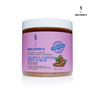 MISS ERINN'S Arabica Coffee Exfoliate Whitening Soften Niacinamide Body Scrub With Oil (700 grams)