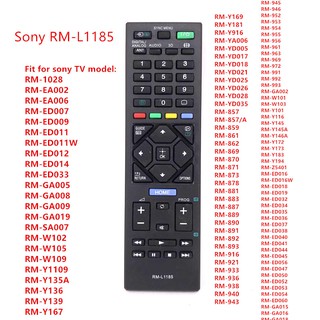 Sony RM-L1185 New Replacement Universal Remote Control For SONY Genuine AV TV System Smart TV RM-GA009 RM-GA019 RM-SA007 RM-W102 RM-W105 RM-W109 RM-Y1109 RM-Y135A RM-Y136 RM-Y139 RM-Y167 RM-Y169 RM-Y181 RM-Y916 RM-YA006 RM-YD005 RM-YD017 RM-YD018 RM-YD02
