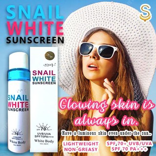 Snail White Korean Sunscreen 150ml SPF70+/PA++