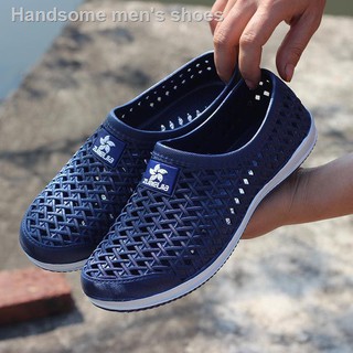 Summer new men hole shoes couple model of women's fashion in baotou sandals lazy man casual for and (1)