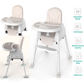 Sumabog ang gulat 【COD】Baby High Chair Feeding Chair With Compartment Booster Toddler High （1-9 Ye (6)