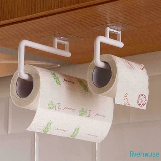 ready Kitchen Paper Roll Holder Towel Hanger Rack Bar Cabinet Rag Hanging Holder Shelf Toilet Paper Holders livehouse