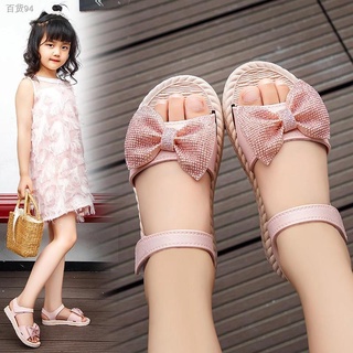 Ang bagongPreferred☫◙♗New Arrival Girl's shoe Girl's sandals Butterfly soft sole shoes Princess peep