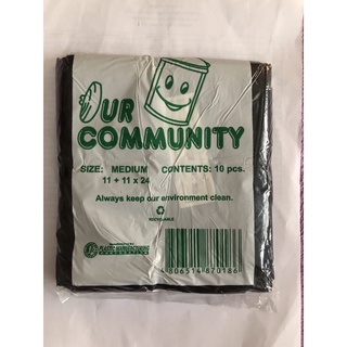 Our Community Trash Medium Bag, 10pcs /pack