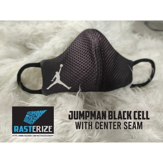 !Facemask Jordan Jumpman Cell Black Washable Reusable Sporty Fashonable