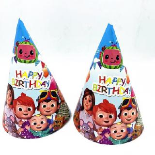 Family Cocomelon Themed Birthday Party Supplies Disposable Tableware Supplies (5)